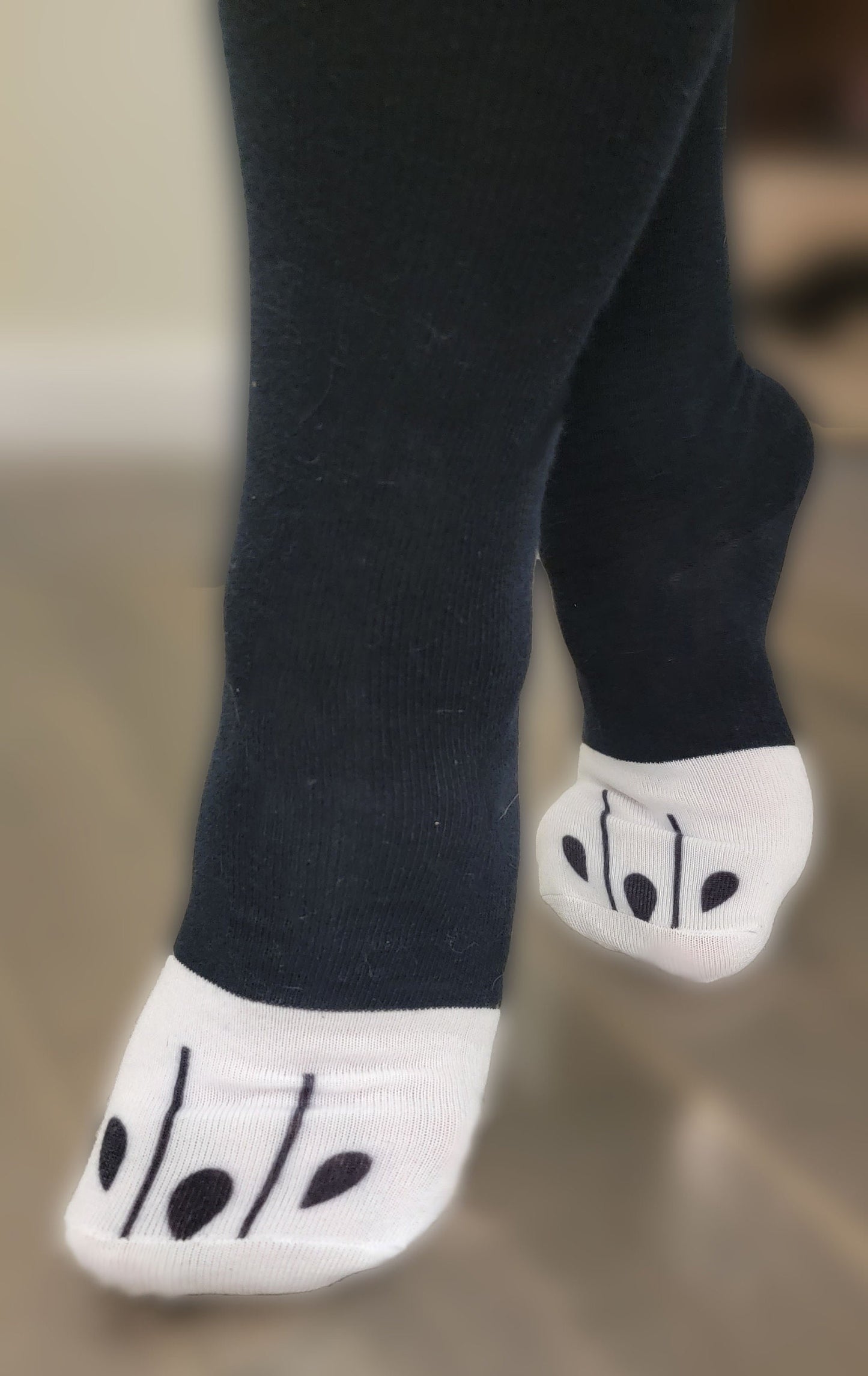 Lunar Hellhound Knee-High Paw Socks
