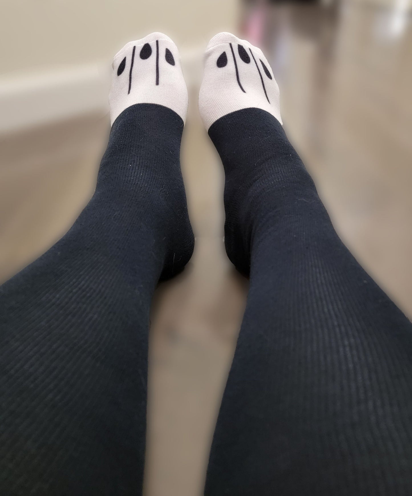 Lunar Hellhound Knee-High Paw Socks