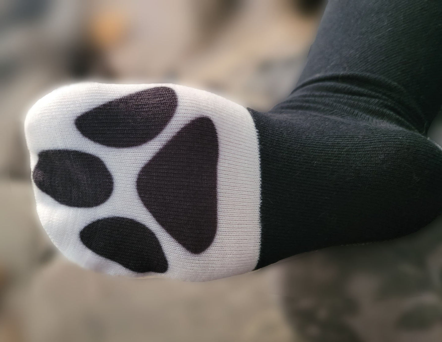 Lunar Hellhound Knee-High Paw Socks