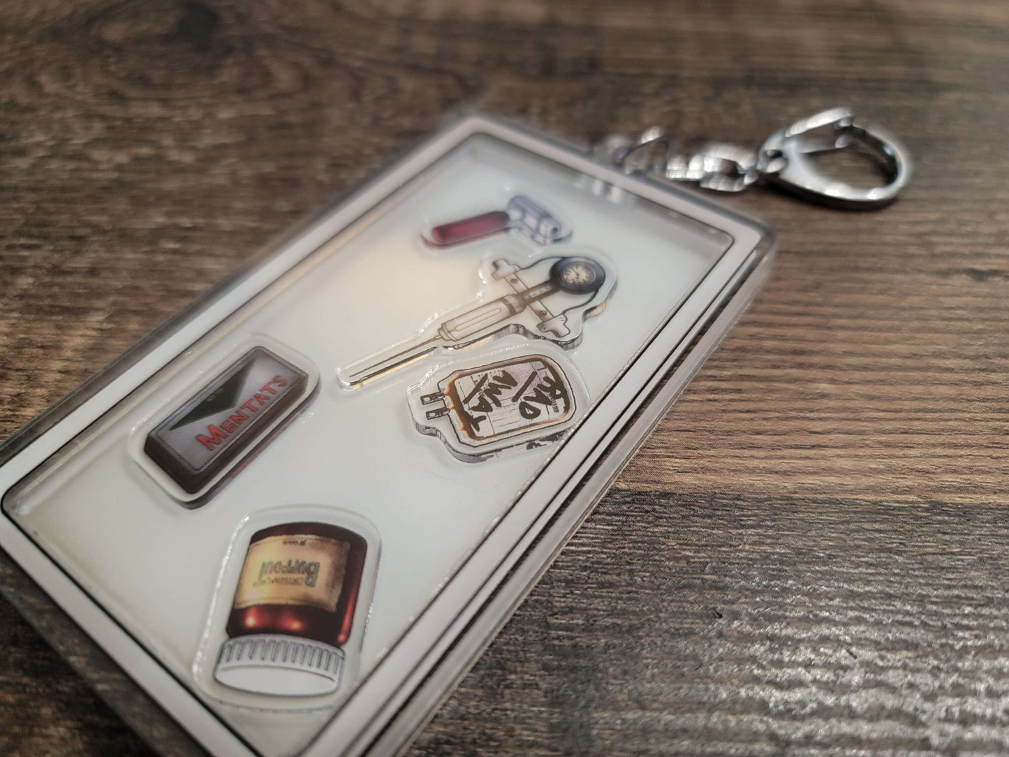Wasteland First Aid Kit Shaker Keychain