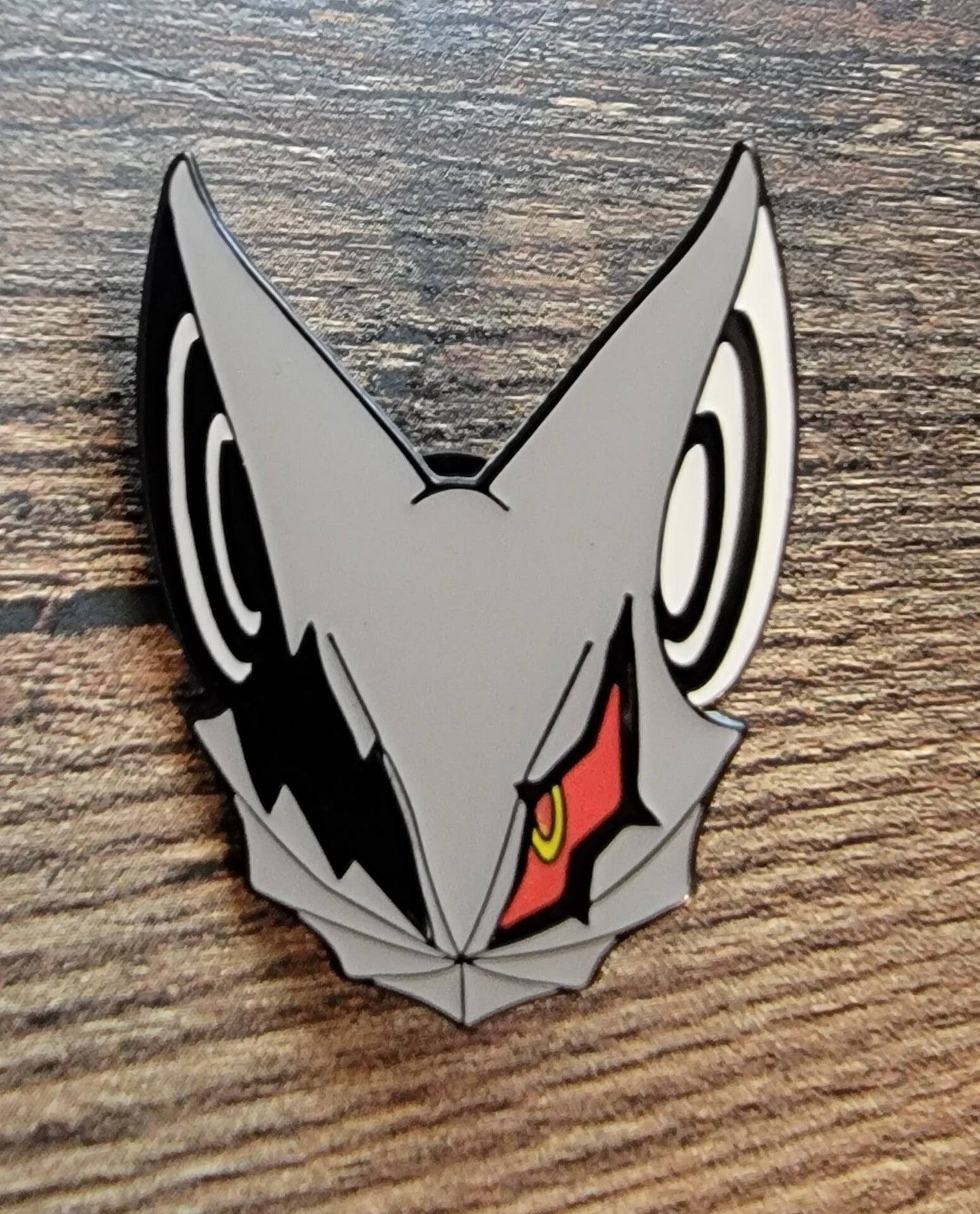 Glow-in-the-Dark Jackal Mask Pin