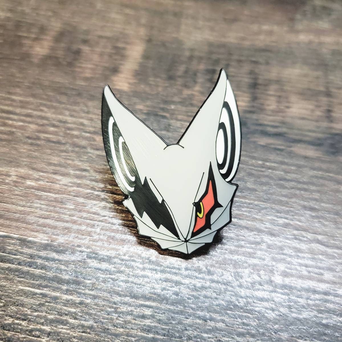 Glow-in-the-Dark Jackal Mask Pin