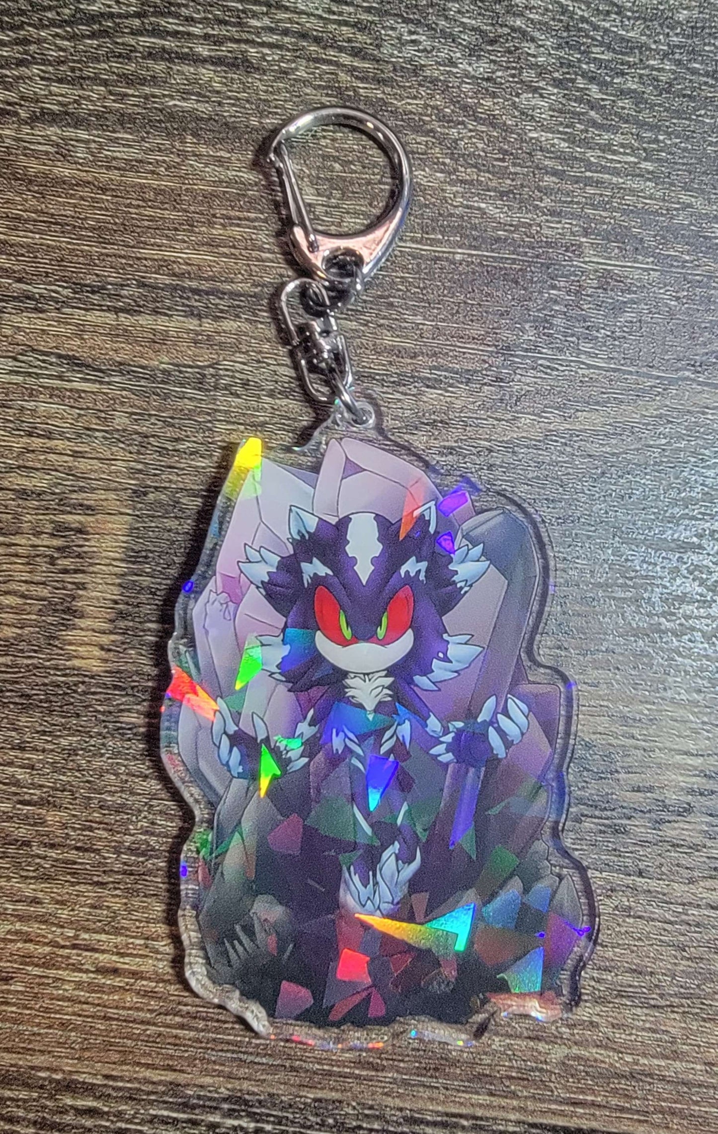 Two-Sided Dark Creature Keychain