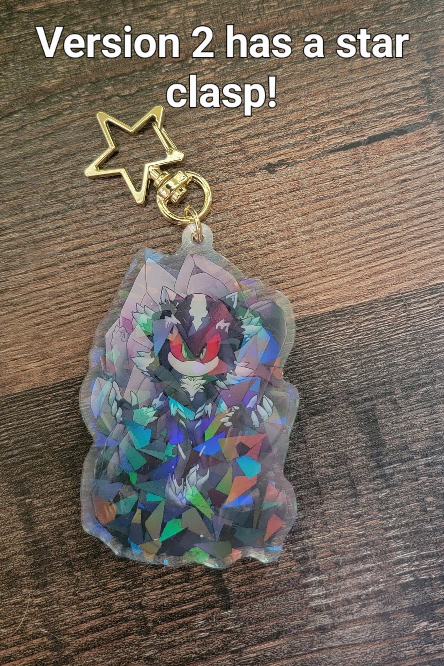 Two-Sided Dark Creature Keychain