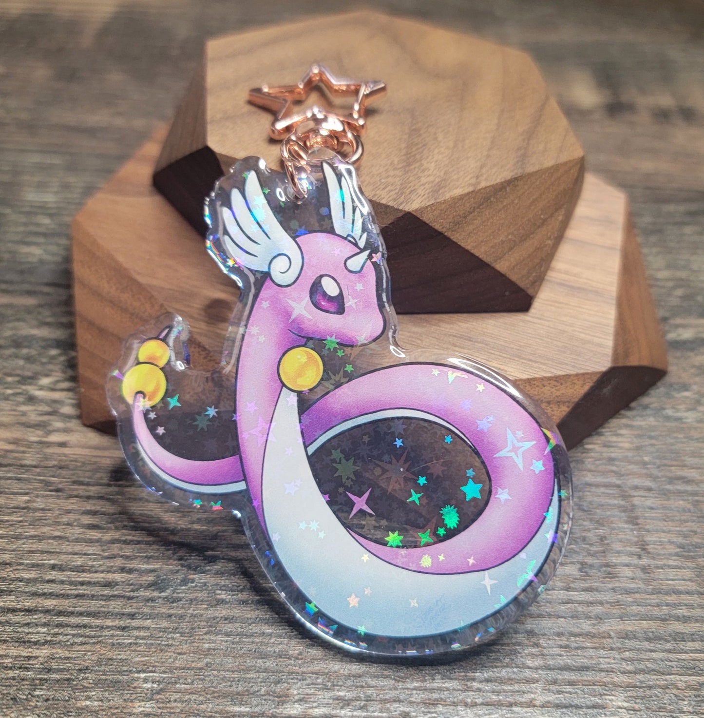 Elegant Dragon Rare / Regular Two-Sided Keychain