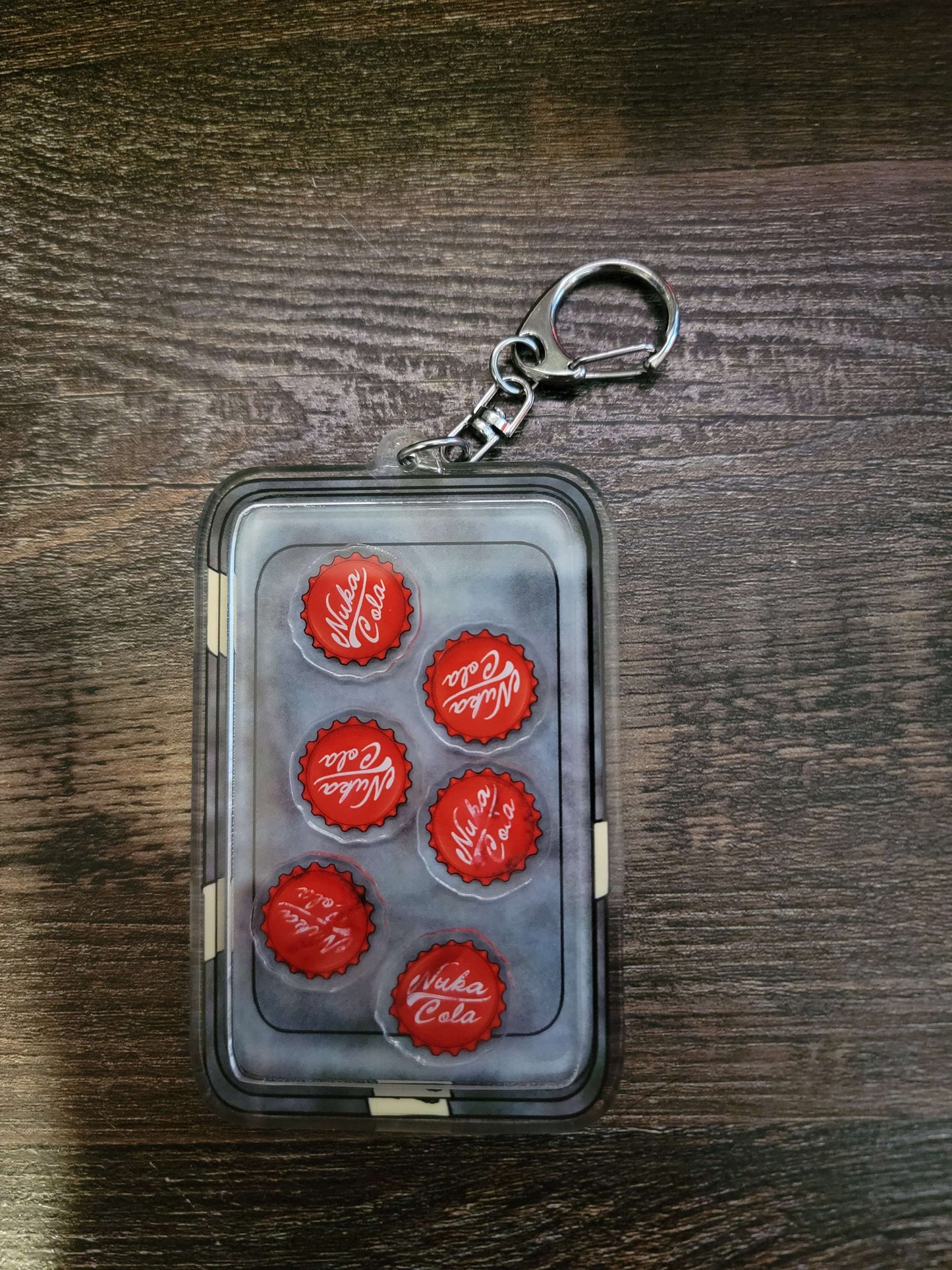 Bottlecap Caps Stash Tin Shaker Keychain