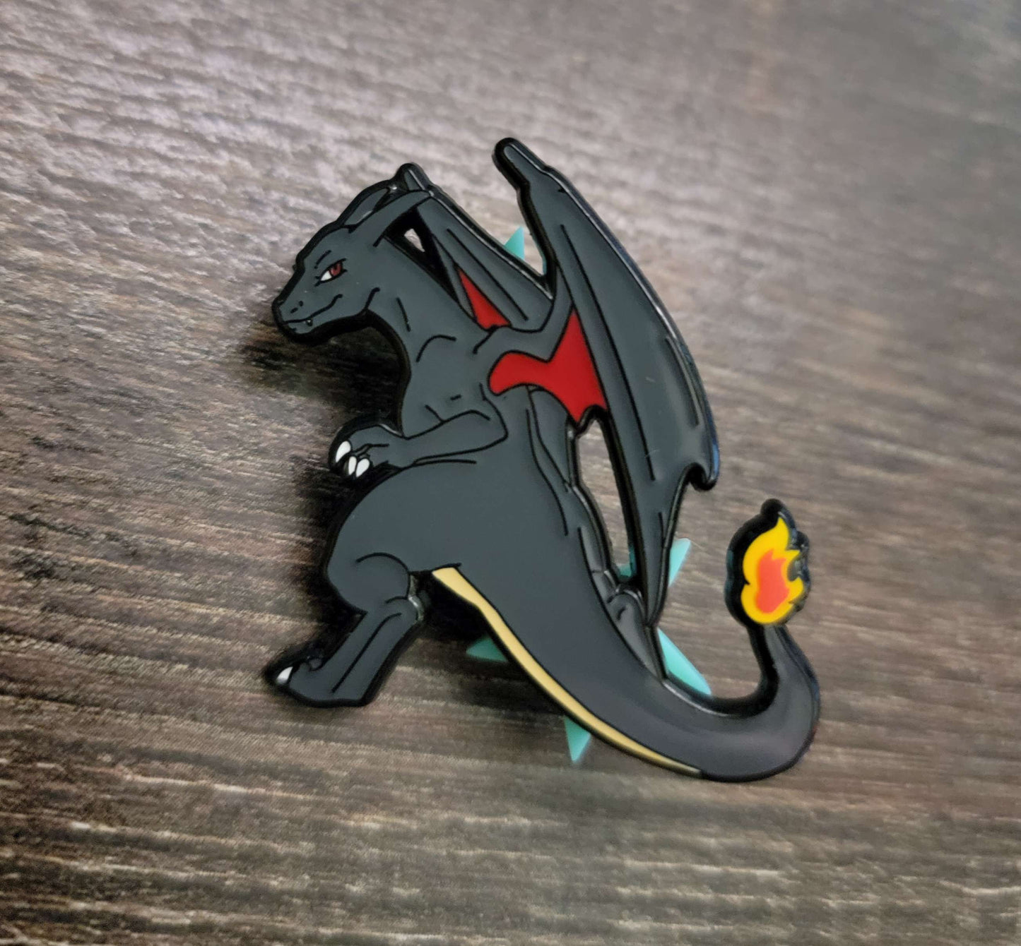 Orange/Black Dragon - Regular & Rare Pin