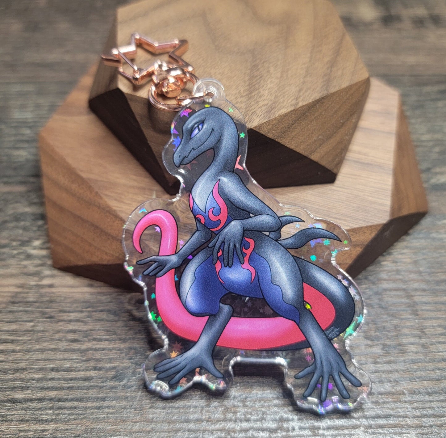 Sassy Salamander Rare / Regular Two-Sided Keychain