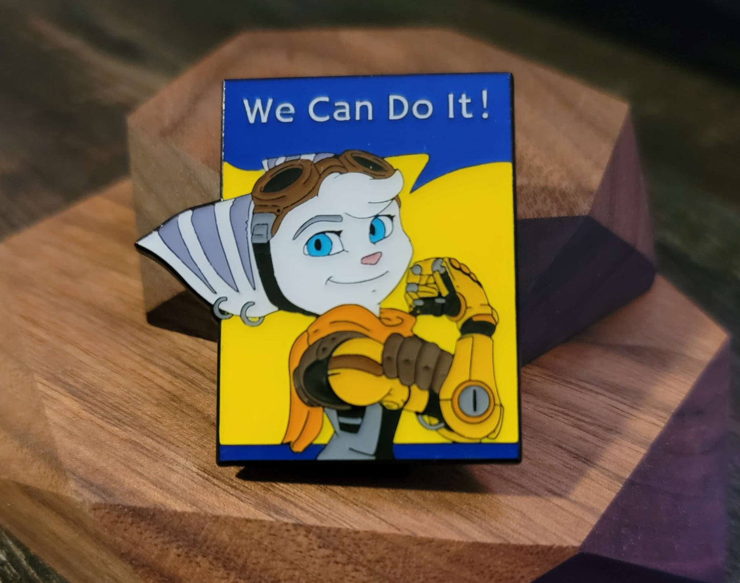 Riveter Girl We Can Do It Enamel Pin