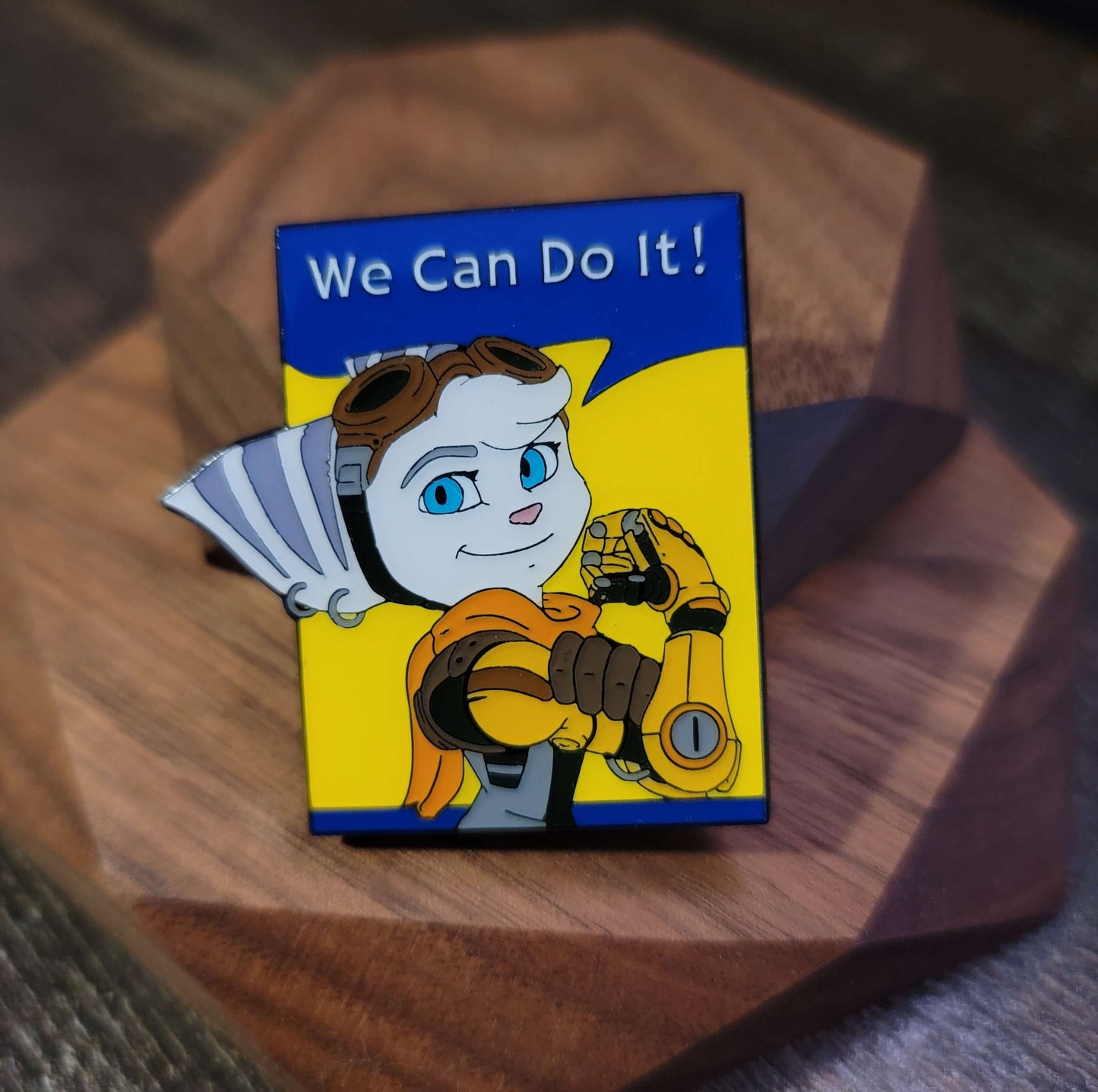 Riveter Girl We Can Do It Enamel Pin