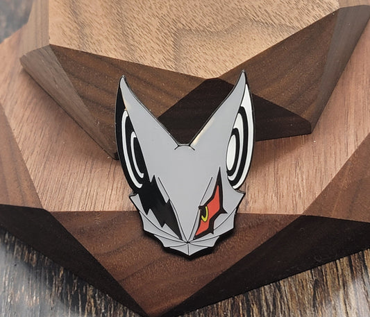 Glow-in-the-Dark Jackal Mask Pin