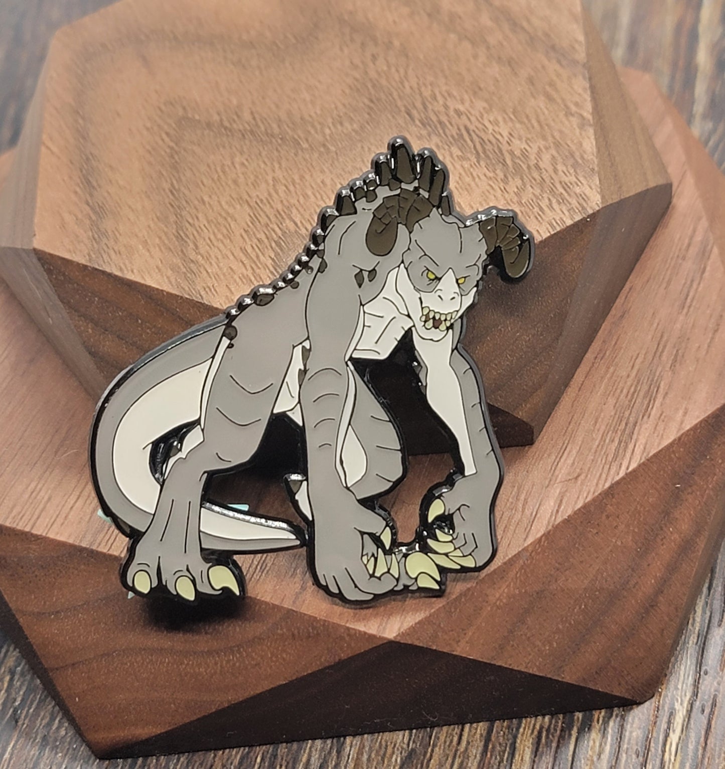 Radioactive Lizard Enamel Pin