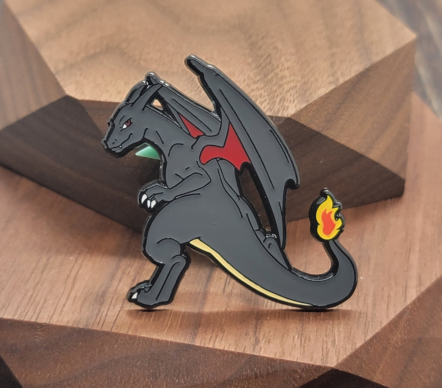 Orange/Black Dragon - Regular & Rare Pin