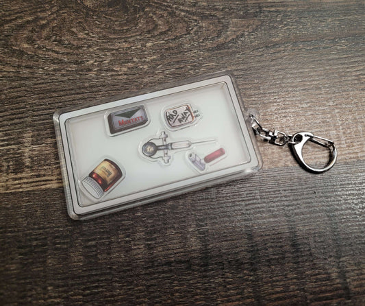 Wasteland First Aid Kit Shaker Keychain