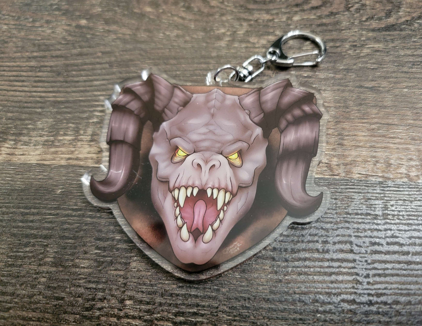 Radioactive Lizard Trophy Keychain