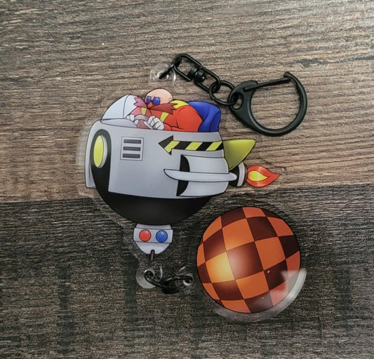 Robot Doctor Wrecking Ball Keychain